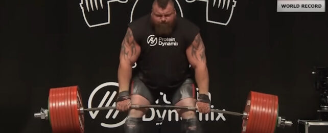 Eddie Hall lifting weights